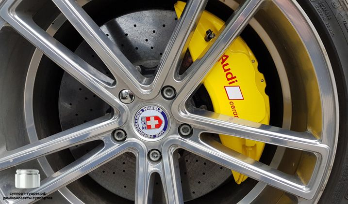 Тормозная система Алкон на автомобиле Ауди Q7 AUDI Q7 Alcon Caliper 8 POT