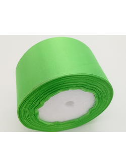 Лента атласная 50 мм, цвет светлый зеленый арт. 52