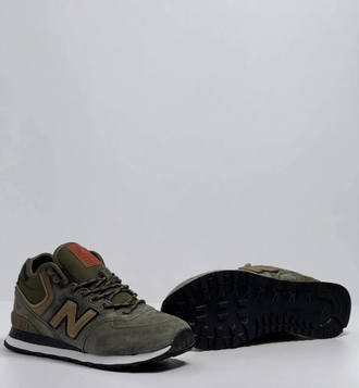 New Balance Classic 574 Khaki С Мехом
