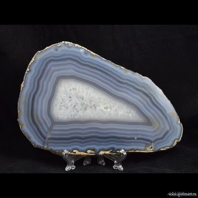 Агат - полированный спил - 187*127*6мм