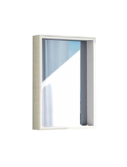 АКВАТОН. Зеркало-шкаф Фабиа 65 белый/выбеленное дерево 1A159702FBAY0