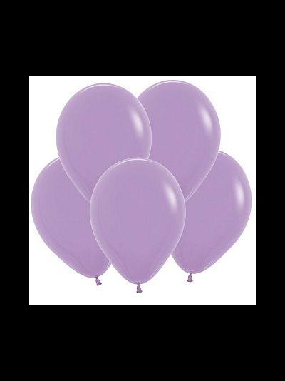 Воздушный шар с гелием "Сиреневый пастель" 30 см