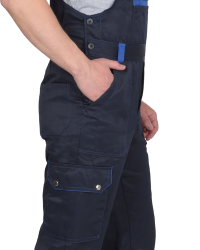 Костюм ТИТАН куртка, п/к синий с васильковым и СОП