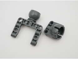 !АНАЛОГ! Suspension Pack/ AN_SSP7 Комплект 4 шт 92910 Steering Ball Joint Large Open with C-Shape Pivot Frame + 92911 Steering Ball Joint Large Receptacle (АНАЛОГ СaDa), Dark Bluish Gray / 4 шт.