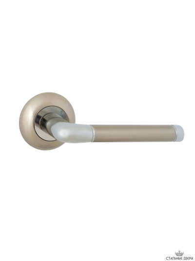 Ручка на круглом основании VETTORE R07.055 SN/CP (Сатин/Хром)