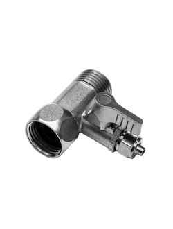 Адаптер трубный с краном 1/2&quot;НР - 1/2&quot;ВР - 1/4&quot;