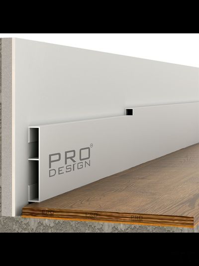 Вставка плинтус 1965 для плинтуса Pro Design 2,7 м.п. (12х80 мм) Анодированный