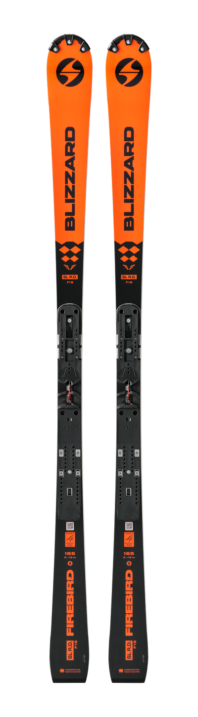Кубковые горные лыжи Blizzard FIREBIRD SL R.D. 165 с платформой Marker Piston Plate 14 мм