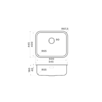 Мойка OMOIKIRI OMI 54-U/I IN