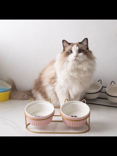 Миска двойная Kitty Faw