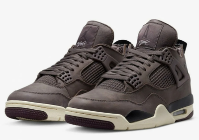 Nike Air Jordan 4 Retro A Ma Maniere (Коричневые) сбоку