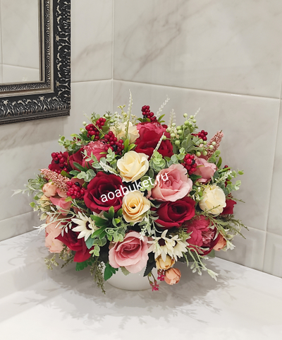 Композиция из искусственных цветов Виорика  № МС035