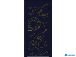 Межкомнатная глухая дверь с покрытием Эмаль Пикколино 09 купить в Челябинске | КВИРТЕК