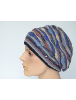 Vizio берет 1006 B  синий Италия