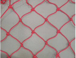 Сетка заградительная, яч. 40×40мм, Ø 2,2 мм, цвет красный, узловая 0,8х1,5 м.