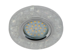 Точечный светильник  mr 16 DLS-L103 прозрачный хром с подсветкой