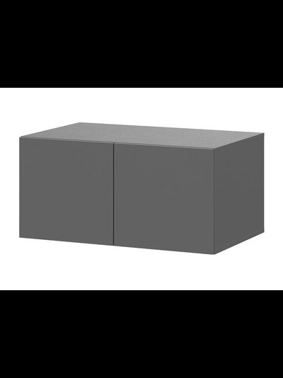 ШК 5 800 шкаф двустворчатый распашной с антресолью Графит