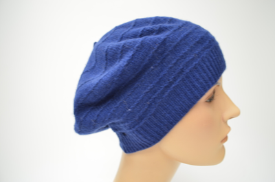 Синий итальянский берет кашемир