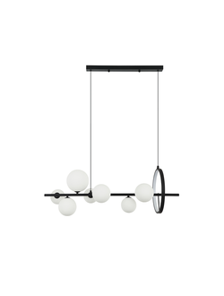 07608-7 A 19(01) Люстра Иона черный G9 7*5W+ Led 17W (4000K) (лампами не комплектуется)