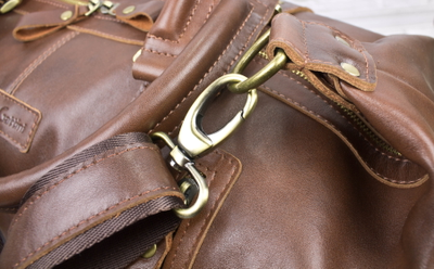 Кожаная дорожная сумка Campora Premium brown (арт. 
4019-53)