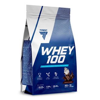 (Trec Nutrition) Whey 100 - (900 гр) - (шоколад)