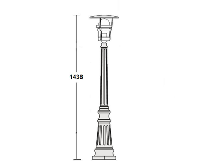 Светильник садово-парковый  серии Tokio2-1 (172см)