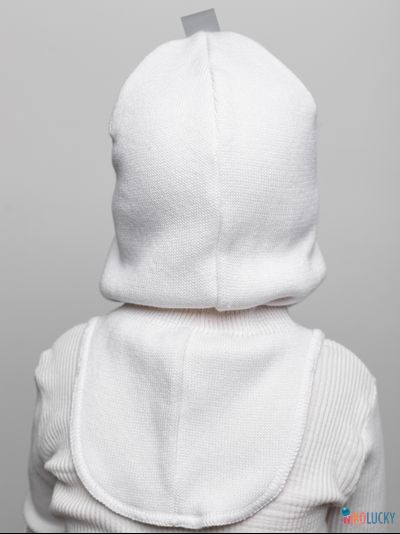 Шапка-шлем 23301-01 х/б подклад, белый 48-50