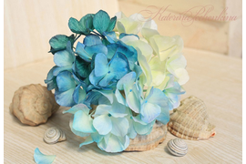 Шикарная гортензия из фоамирана от Катерины Печенкиной. Использован молд "Лепестки гортензии"