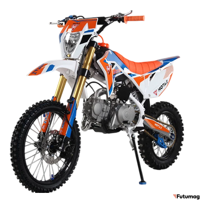 Питбайк MOTAX MX 125 Белый-оранжевый