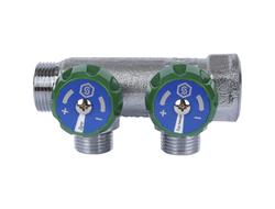 Коллектор регулирующий STOUT 3/4", 2 отвода 1/2" (Арт. SMB-6850-341202)