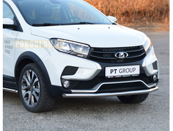 Защита переднего бампера одинарная d51 LADA XRAY Cross (2018-...)