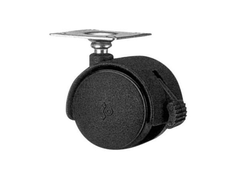 Опора колесная с площадкой со стопором D50 H65 нагрузка 22кг  KM-0H-50-D20 GTV