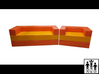 Детская игровая мебель "Малыш" желтый / оранжевый