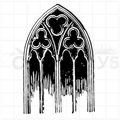 Штамп витражное окно