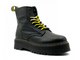 Dr. Martens Jadon Black с мехом (черные с желтым)