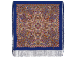 Павловопосадский платок Средь густых ветвей 1958-14