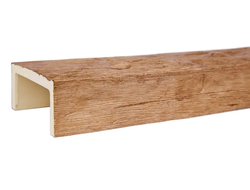 Декоративная балка из полиуретана. Полиуретановая фальшбалка Country Decor угловая пепел