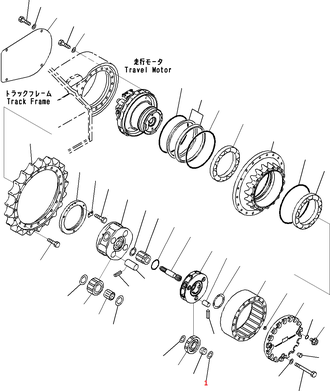 22U-27-21240 Шайба упорная   KOMATSU