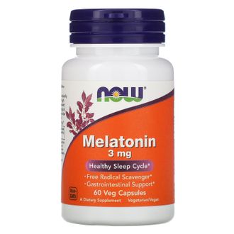 (Now) Melatonin 3 мг - (60 капс)