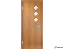 Дверь межкомнатная остеклённая ПВХ ДО-05/3 с багетом купить в Челябинске | КВИРТЕК