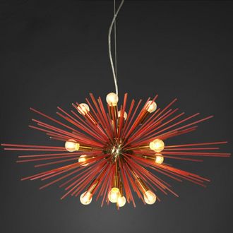 Люстра ASTRA Chandelier Sputnik Red and Brass