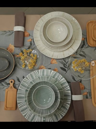 Тарелка закусочная Solaris серо-зеленая, 20,5 см