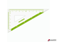 Набор чертежный ЮНЛАНДИЯ «ГЕОМЕТРИЯ» (линейка 18 см, 2 треугольника, транспортир), зеленая шкала. 210740