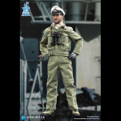 Капитан немецкой подводной лодки - Коллекционная ФИГУРКА 1/12 Palm Hero Series WWII German U-Boat Commander – Lehmann (XD80026) - DID