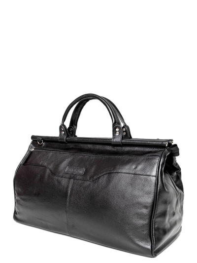 Кожаный саквояж Otranto black (арт. 4006-01)