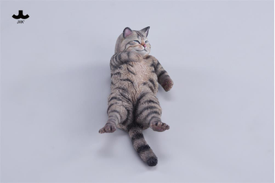 Котик на софе (серый) - Коллекционная фигурка 1/6 Lazybones Cat (JXK293A) - JXK
