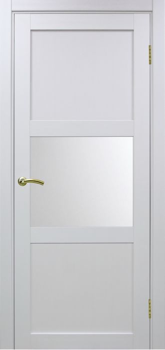 Межкомнатная дверь "Турин-530.121" белый монохром (стекло сатинато)