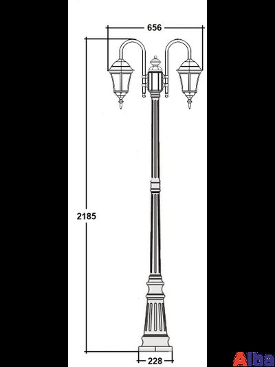 Садово парковый светильник Astoria 91309SA/10 down Bl
