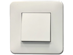 Рамка 1 пост матовая белая с хромированным ободком Efapel Latina