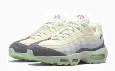 Nike Air Max 95 (бежевые с зеленым)